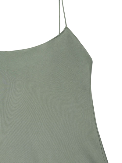 Anine Bing Chloe Silk Dress In Green