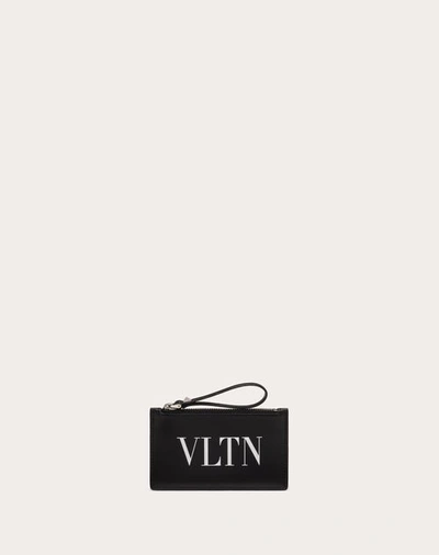 Shop Valentino Garavani Vltn Cardholder In Black/white