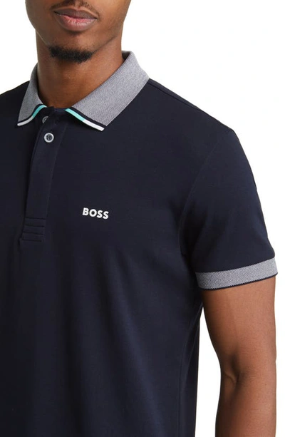 Hugo Boss Paddy 1 Polo Shirt In Dark Blue