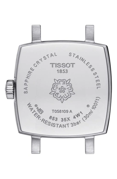 Shop Tissot Lovely Square Bracelet Watch, 20mm In Silver
