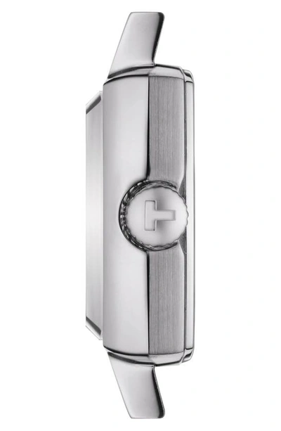 Shop Tissot Lovely Square Bracelet Watch, 20mm In Silver