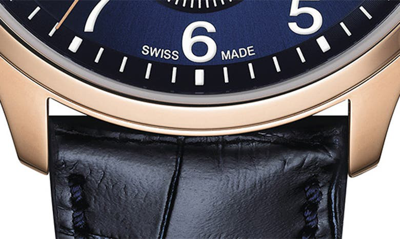 Tissot Chrono Xl Classic Quartz Chronograph Blue Dial Leather Strap Men's Watch T116.617.36.042.00 In Blue