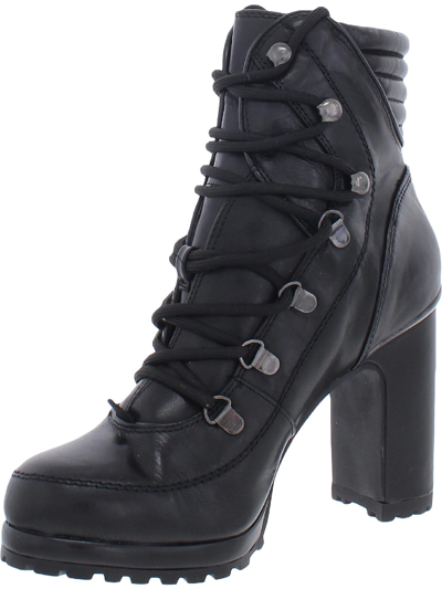 Shop Dkny Lenni Womens Almond Toe Ankle Booties In Black