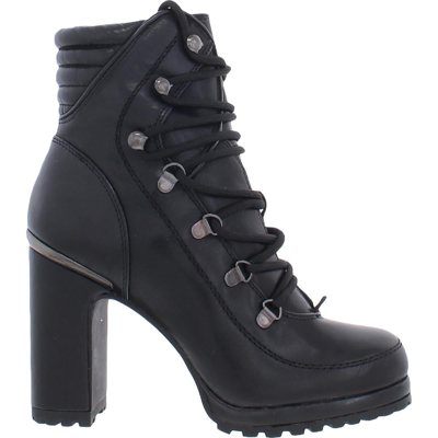 Shop Dkny Lenni Womens Almond Toe Ankle Booties In Black