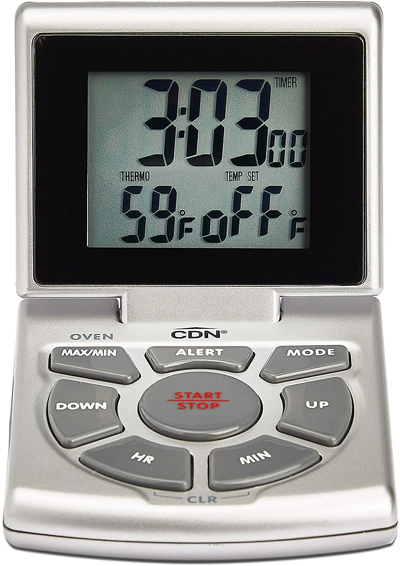 Cdn Digital Probe In Oven Thermometer Dttc-s Cooking Timer In Silver