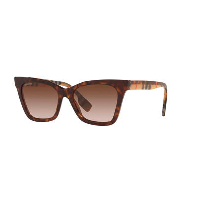 Shop Burberry Be 4346 394313 53mm Womens Square Sunglasses In Brown