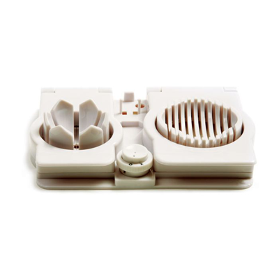Norpro Multi Functional Egg Slicer, Wedger, Piercer And Garnish Tool, White In White