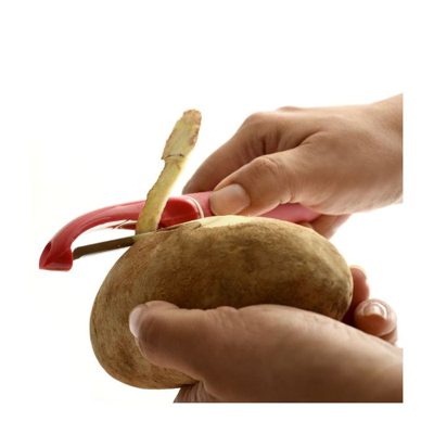 Norpro Grip-ez Vegetable Peeler, 7.25-inch, Red In Red