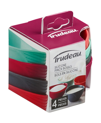 Shop Trudeau Silicone Pinch Bowls, 1/2 Cup, Set Of 4, Assorted Colors In Multi