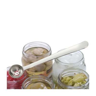 Norpro 7-inch Stainless Steel Olive Serving Spoon And Cherry Scoop With Drain Holes, Silver In Silver