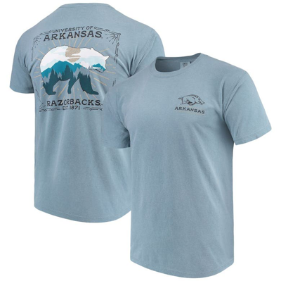 Shop Image One Blue Arkansas Razorbacks State Scenery Comfort Colors T-shirt