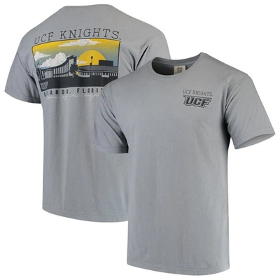 Shop Image One Gray Ucf Knights Team Comfort Colors Campus Scenery T-shirt