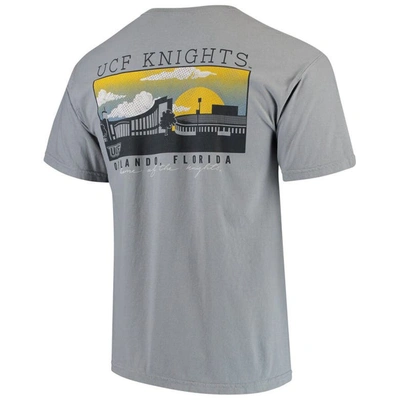 Shop Image One Gray Ucf Knights Team Comfort Colors Campus Scenery T-shirt
