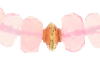 Shop Anzie Boheme Opal Beaded Necklace In Pink
