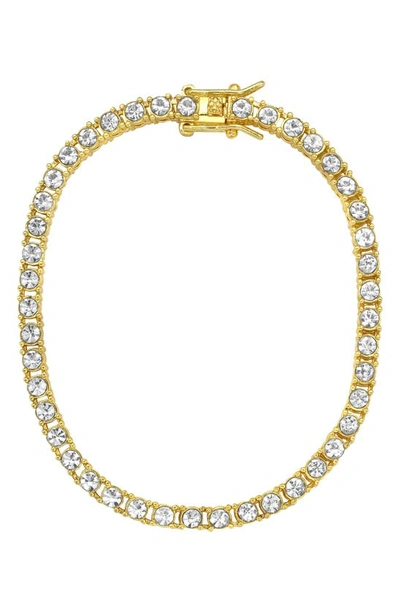 Shop Adornia Tennis Bracelet In Gold