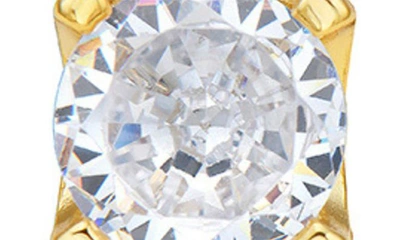 Adornia Cubic Zirconia 8mm Round Stud Earrings In Gold