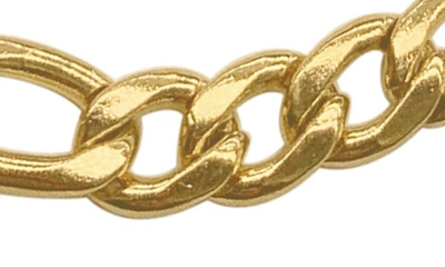Adornia Set Of 2 Water Resistant Stainless Steel Figaro Chain Necklaces In Gold