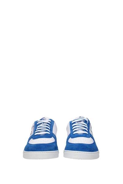 Shop Etro Sneakers Leather White Light Blue