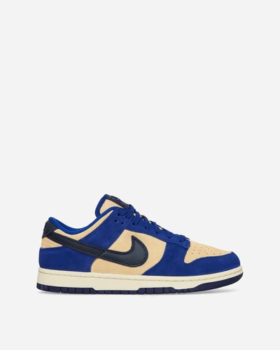 Shop Nike Wmns Dunk Low Sneakers Blue Suede In Multicolor