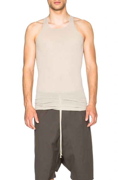 Rick Owens basic tank L PEARL