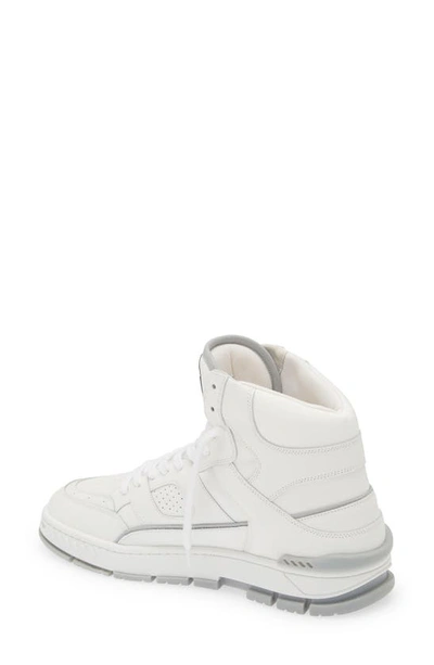Shop Axel Arigato Area High Top Sneaker In White/ Grey