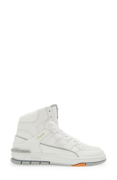 Shop Axel Arigato Area High Top Sneaker In White/ Grey