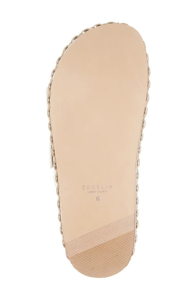 Cecelia New York Emma Stud Slide Sandal In White