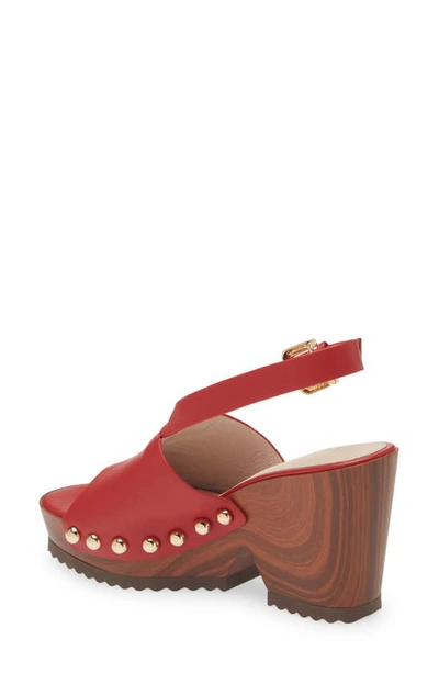 Shop Cecelia New York Amber Platform Wedge Sandal In Red