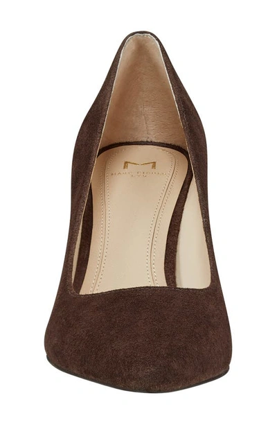 Shop Marc Fisher Ltd Zala Block Heel Pump In Dark Brown 200