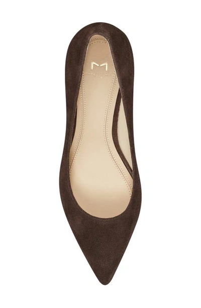 Shop Marc Fisher Ltd Zala Block Heel Pump In Dark Brown 200