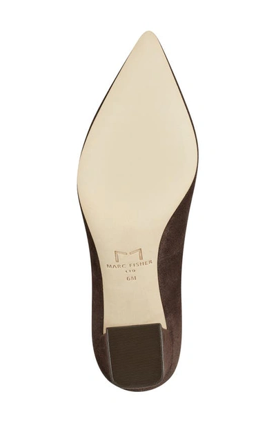 Marc Fisher Ltd Zala Block Heel Pump In Dark Brown 200