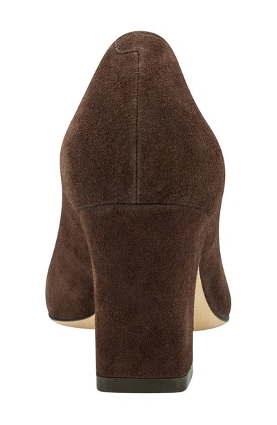 Marc Fisher Ltd Zala Block Heel Pump In Dark Brown 200