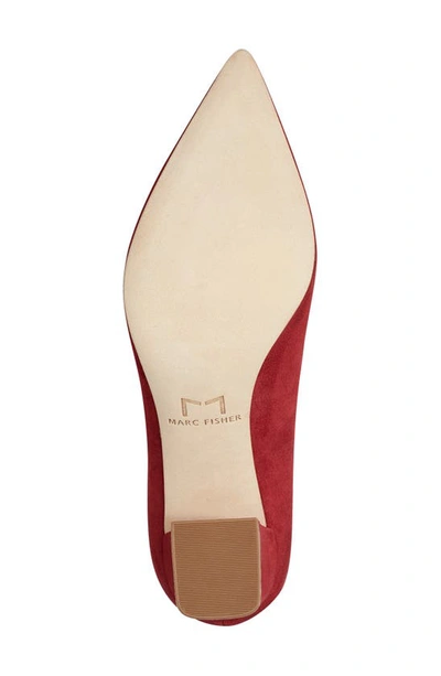 Shop Marc Fisher Ltd Zala Block Heel Pump In Medium Red 610