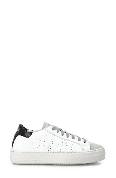 Shop P448 Thea Platform Sneaker In Whi/ Black