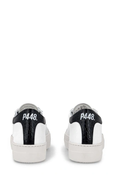 Shop P448 Thea Platform Sneaker In Whi/ Black