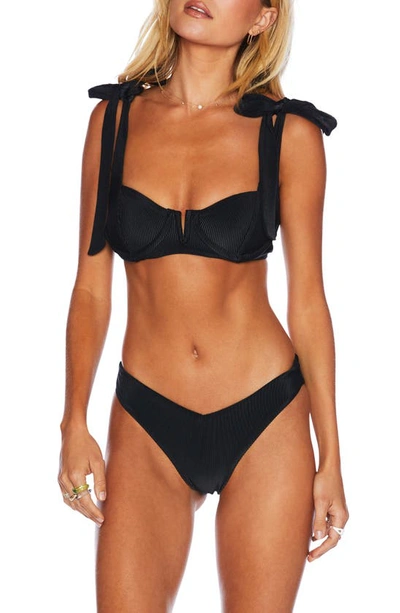 Shop Beach Riot Vanessa High Cut Bikini Bottoms In Black