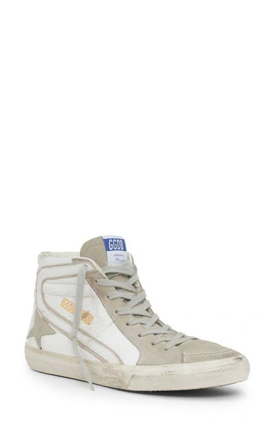 Shop Golden Goose Slide High Top Sneaker In White/ Ice