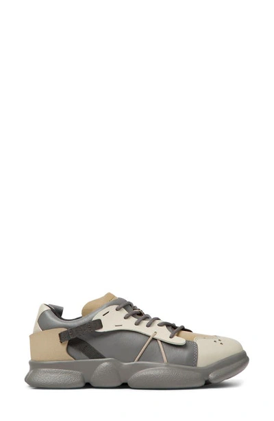 Shop Camper Twins Mismatched Sneakers In Beige Gray