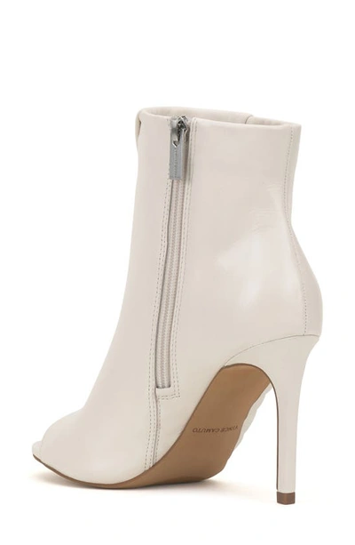 Shop Vince Camuto Atonnaa Open Toe Bootie In Coconut Cream