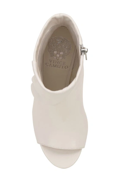 Shop Vince Camuto Atonnaa Open Toe Bootie In Coconut Cream