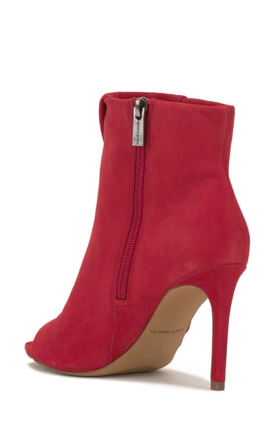 Shop Vince Camuto Atonnaa Open Toe Bootie In Hot Spice