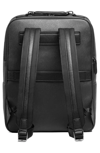 Shop Maverick & Co. Earthen Recycled Leather Backpack In Black