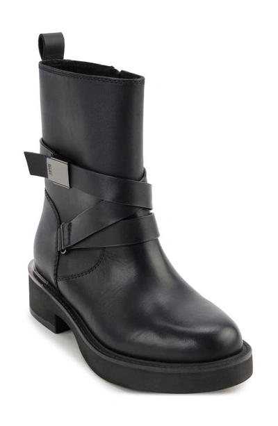 Shop Dkny Taeta Platform Bootie In Black