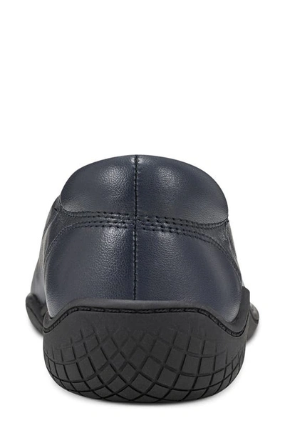 Easy Spirit Golden Ballet Flat In Dark Blue
