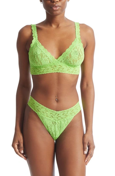 Shop Hanky Panky Signature Lace Bralette In Lush Green
