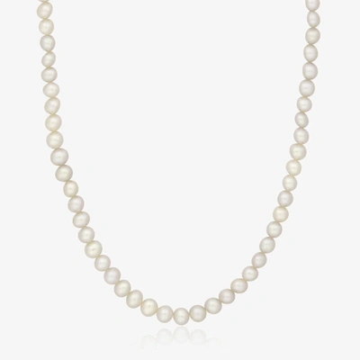 Shop Raw Pearls Girls Ivory Pearl Necklace (37cm)