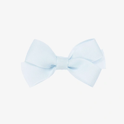 Shop Peach Ribbons Girls Pale Blue Bow Hair Clip (7cm)