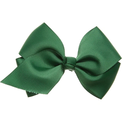 Shop Bowtique London Girls Green Bow Hair Clip (10cm)