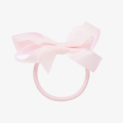 Shop Peach Ribbons Pink Bow Hair Elastic (7cm)