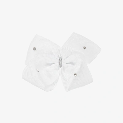 Shop Cute Cute Girls White Bow Hair Clip (10cm)